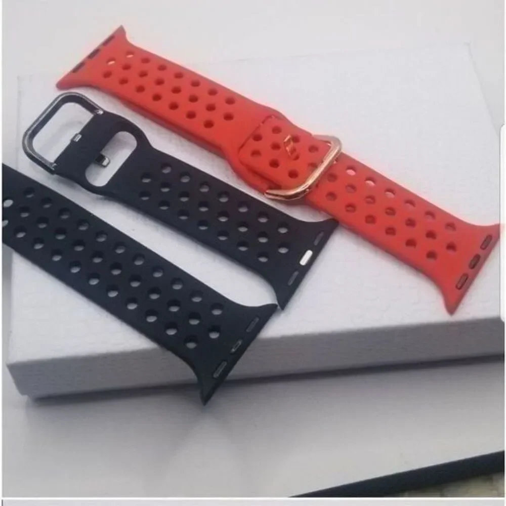 Apple watch silicone replacement band set
